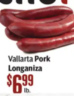 Vallarta Supermarkets Vallarta Pork Longaniza offer