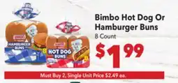 Vallarta Supermarkets Bimbo Hot Dog Or Hamburger Buns offer