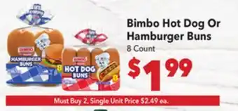 Vallarta Supermarkets Bimbo Hot Dog Or Hamburger Buns offer