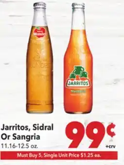 Vallarta Supermarkets Jarritos, Sidral Or Sangria offer