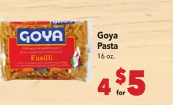Vallarta Supermarkets Goya Pasta offer