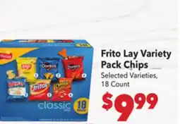 Vallarta Supermarkets Frito Lay Variety Pack Chips offer