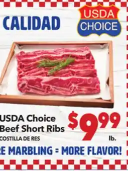 Vallarta Supermarkets USDA Choice Beef Short Ribs / COSTILLA DE RES offer