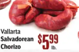 Vallarta Supermarkets Vallarta Salvadorean Chorizo offer