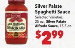Vallarta Supermarkets Silver Palate Spaghetti Sauce offer