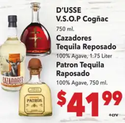 Vallarta Supermarkets D'USSE V. S. O. P Cogñac offer