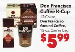 Vallarta Supermarkets Don Francisco Coffee K-Cup offer