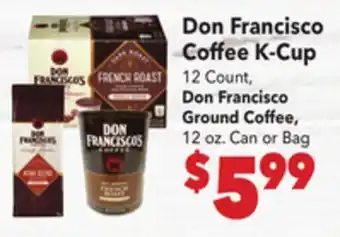 Vallarta Supermarkets Don Francisco Coffee K-Cup offer