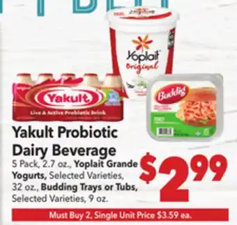 Vallarta Supermarkets Yakult Probiotic Dairy Beverage offer