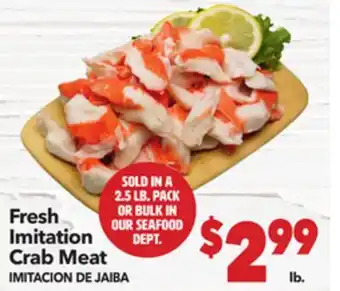 Vallarta Supermarkets Fresh Imitation Crab Meat / IMITACION DE JAIBA offer