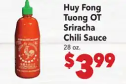 Vallarta Supermarkets Huy Fong Tuong OT Sriracha Chili Sauce offer