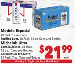 Vallarta Supermarkets Modelo Especial offer