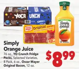 Vallarta Supermarkets Simply Orange Juice offer