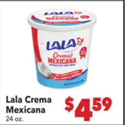 Vallarta Supermarkets Lala Crema Mexicana offer