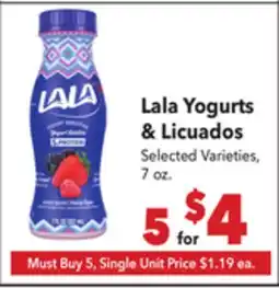 Vallarta Supermarkets Lala Yogurts & Licuados offer