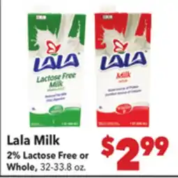 Vallarta Supermarkets Lala Milk offer