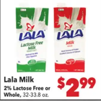Vallarta Supermarkets Lala Milk offer