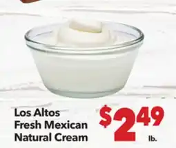 Vallarta Supermarkets Los Altos Fresh Mexican Natural Cream offer