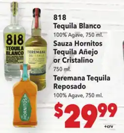Vallarta Supermarkets 818 Tequila Blanco offer