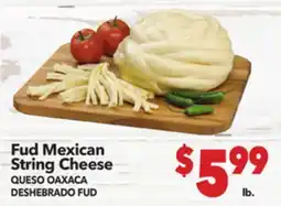 Vallarta Supermarkets Fud Mexican String Cheese / QUESO OAXACA DESHEBRADO FUD offer