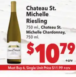 Vallarta Supermarkets Chateau St. Michelle Riesling offer