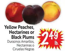 Foodmaxx Yellow Peaches, Nectarines or Black Plums offer