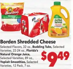 Vallarta Supermarkets Borden Shredded Cheese offer