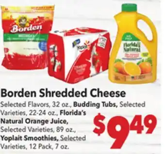 Vallarta Supermarkets Borden Shredded Cheese offer