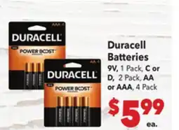 Vallarta Supermarkets Duracell Batteries offer