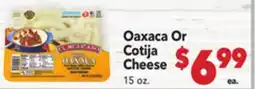 Vallarta Supermarkets El Mexicano Oaxaca Or Cotija Cheese offer