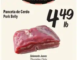 El Super Pork Belly offer