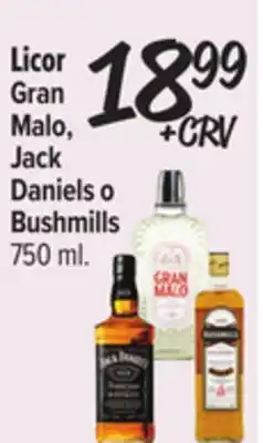 El Super Licor Gran Malo, Jack Daniels o Bushmills offer