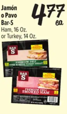 El Super Bar-S Ham, 16 Oz. or Turkey, 14 Oz offer