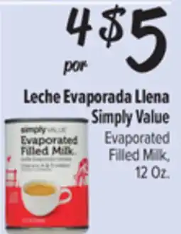 El Super Simply Value Evaporated Filled Milk offer