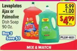 El Super Ajax or Palmolive Dish Soap offer