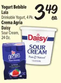 El Super Lala Drinkable Yogurt, 4 Pk., Daisy Sour Cream, 24 Oz offer
