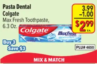 El Super Colgate Max Fresh Toothpaste offer