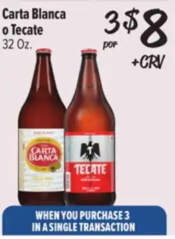 El Super Carta Blanca o Tecate offer