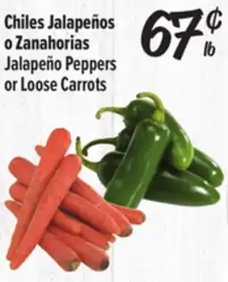 El Super Jalapeño Peppers or Loose Carrots offer