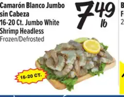 El Super Jumbo White Shrimp offer