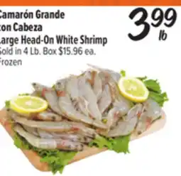 El Super Large Head-On White Shrimp offer