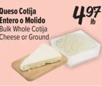 El Super Bulk Whole Cotija Cheese or Ground offer