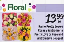 El Super Ramo Pretty Love oRosas y Alstromeria Pretty Love or Rose andAlstromerya Bouquet offer