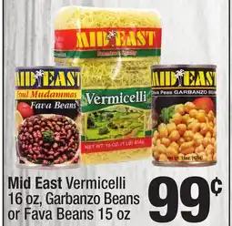 Super King Markets Mid East Vermicelli 16 oz, Garbanzo Beans or Fava Beans 15 oz offer