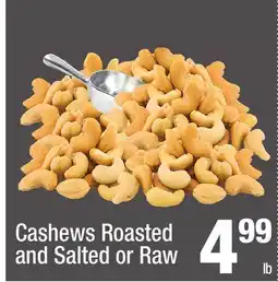 Super King Markets Cashews Roasted and Salted or Raw offer