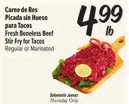 El Super Fresh Boneless Beef Stir Fry for Tacos offer