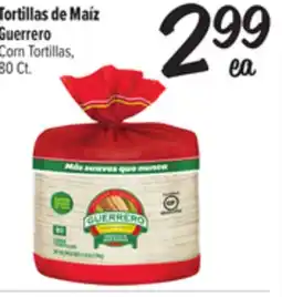 El Super Guerrero Corn Tortillas offer