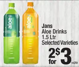 Super King Markets Jans Aloe Drinks offer