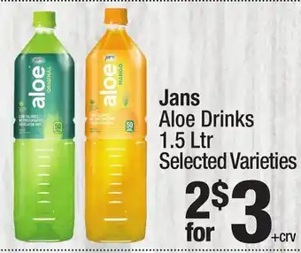 Super King Markets Jans Aloe Drinks offer