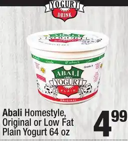 Super King Markets Abali Homestyle, Original or Low Fat Plain Yogurt offer